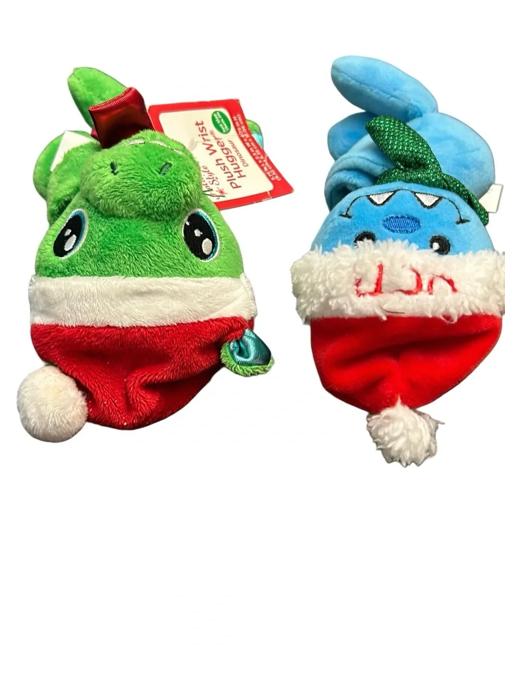 Christmas Wrist Huggers Plush Dinosaur & Yetti